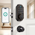 Smart Deadbolt 100-digit Privacy Code Combination, Keyless Entry Door Lock, Auto Locking/unlocking, Available Black and Silvery, Low Battery Alarm, Secure and - product image 3