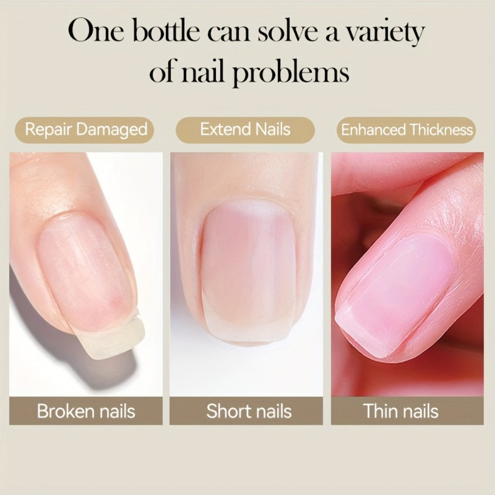 Nail Extension Builder Gel 3pcs - Fiberglass Construction Gel for Broken Nail Repair & Nail Extension, Clear UV LED Soak-Off Fiber Glass Gel Varnish, DIY Salon Nail Kit - product image 9
