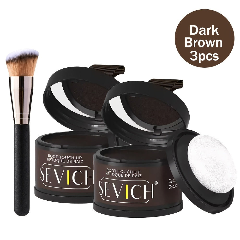 Root Touch Up Hair Powder for Thinning Hair & Gray Roots — Instant Hairline Concealer Shadow Topper, Long-Lasting Resistant Formula, 13 Shades, 2/3pcs Kit for All Hair Types Women  - product image 11