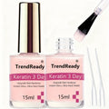 Nail Strengthener 2 Pack 4-in-1 Natural Protein Hardener — Extra Strong Fast Drying Nail Growth Treatment Base Coat for Weak Brittle Splitting Nails, Women Men All Nail Types - product image 18