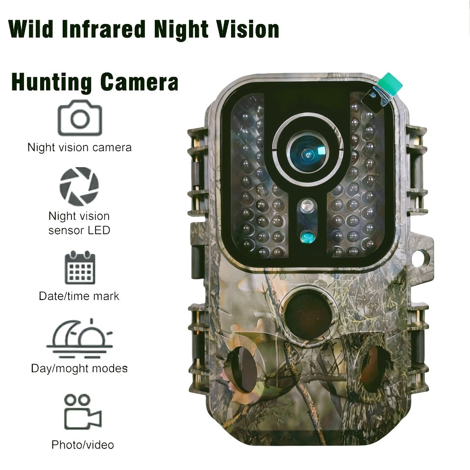 2.5K 1080P HD Game Cam, 0.3s Trigger Speed, 850nm IR, 60ft Detection Range, Motion Activated Wildlife & Hunting Camera with 32GB Memory Card – 30MP Trail - product image 2