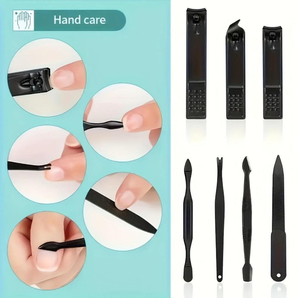 Manicure & Pedicure Kit 25 Piece Stainless Steel Nail Clipper Set – Professional Sharp Blade Complete Home Nail Care Tools for Fingernails & Toenails, Gift Set for Women Men Adults - product image 4