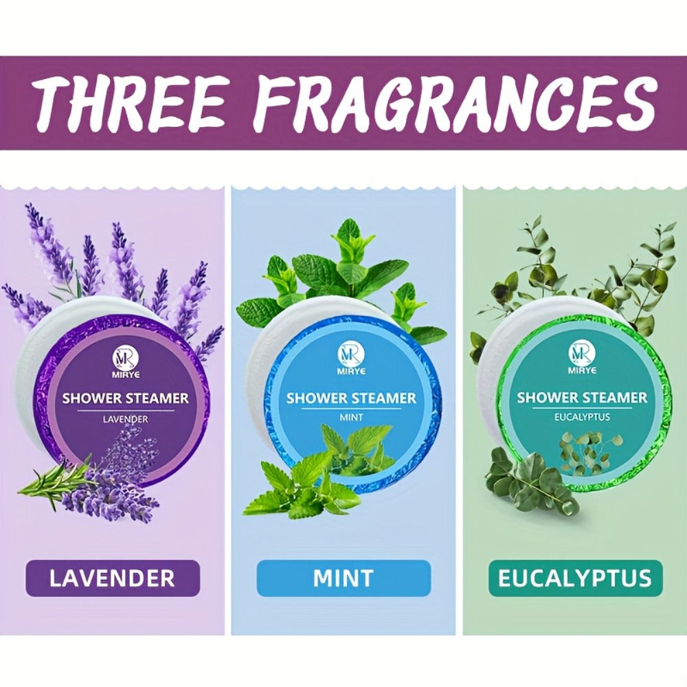 Aromatherapy Shower Steamers 18-Pack – Lavender Eucalyptus & Mint Essential Oil Shower Tablets | Spa Self-Care Bath Set for Men & Women | Stress Relief Sleep & Relaxation Gift for  - product image 2