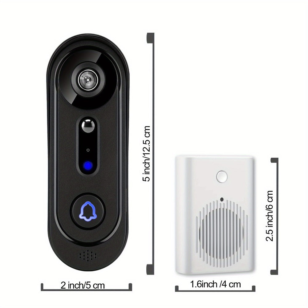Smart Doorbell Camera 1080P HD Wireless Battery Powered – Night Vision, Motion Detection, Two-Way Audio, Indoor Chime, Cloud Storage & Real-Time Alerts, 2.4GHz WiFi Easy Install No - product image 10