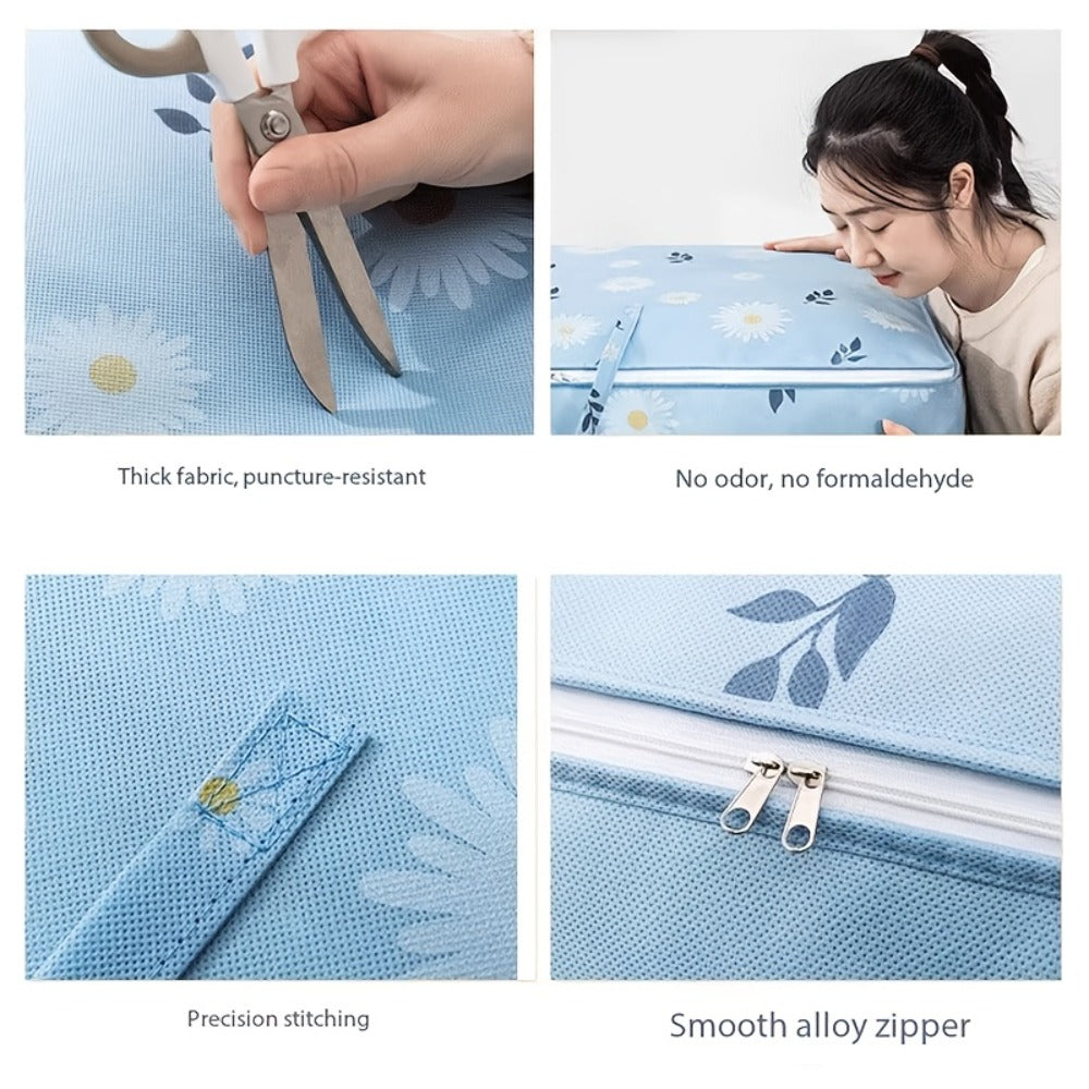Under Bed Storage Bags 6pcs 140L - Large Capacity Foldable Organizer Bags for Clothes Blankets Bedding, Space Saving Underbed Storage - product image 9