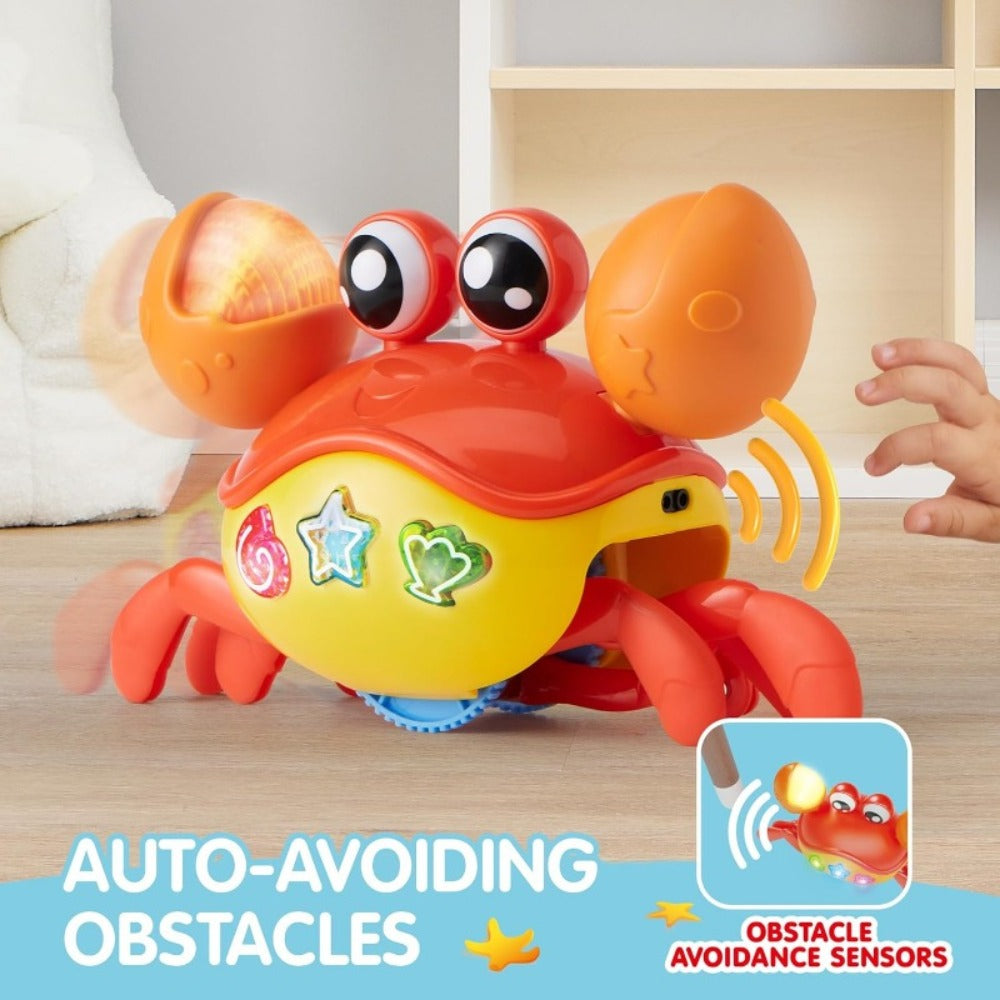 Interactive Tummy Time Toy for Infants, Dancing Walking Sensory Crawling Toy for Babies & Toddlers, Perfect Christmas & Baby Gift | Crawling Crab Baby Toy with - product image 5