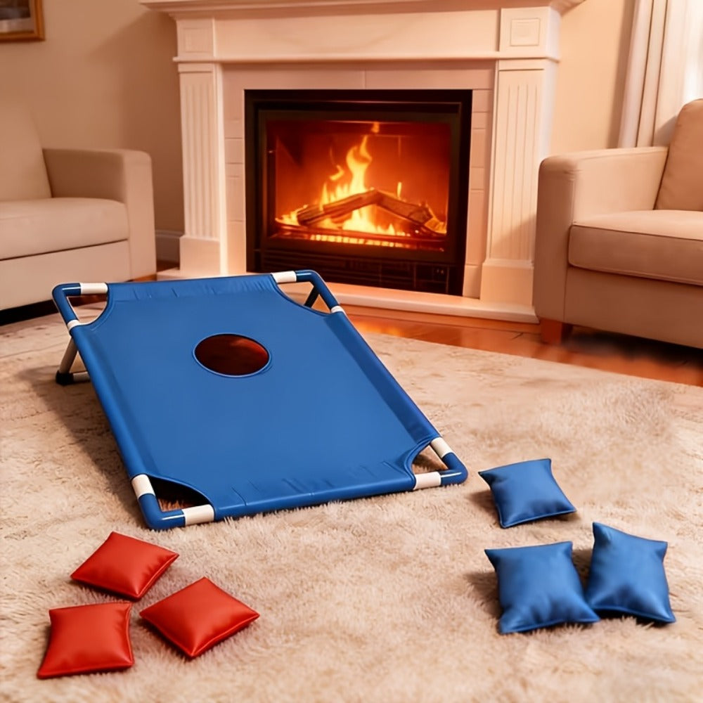 Portable Cornhole Game Set for Outdoor – 2 Boards with 12 Bean Bags & Storage Bag, Blue & Red, for Backyard Beach Tailgate Party Family Fun – Best Outdoor Gift - product image 9