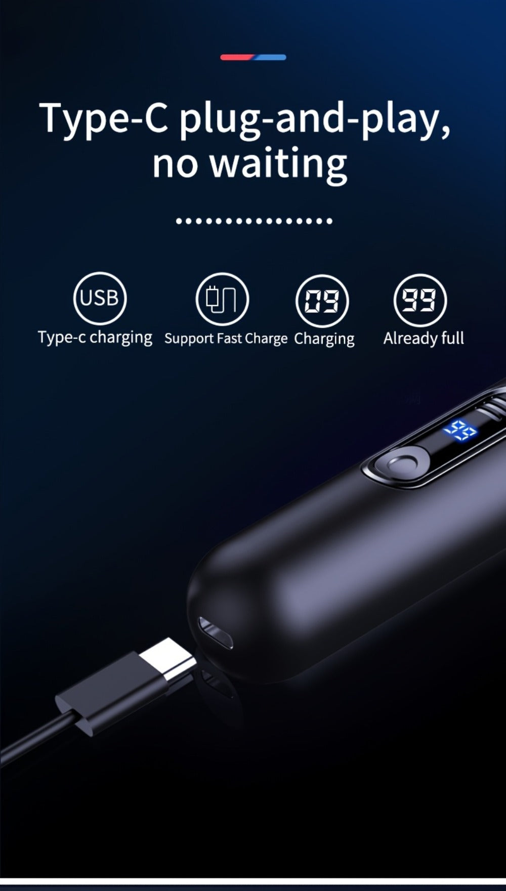 Electric Nose Trimmer with LED Display – USB Rechargeable Painless Facial Hair Removal Device for Men & Women, Nose Ear & Eyebrow Trimmer, Upgraded Grooming Tool, Ideal Gift - product image 22