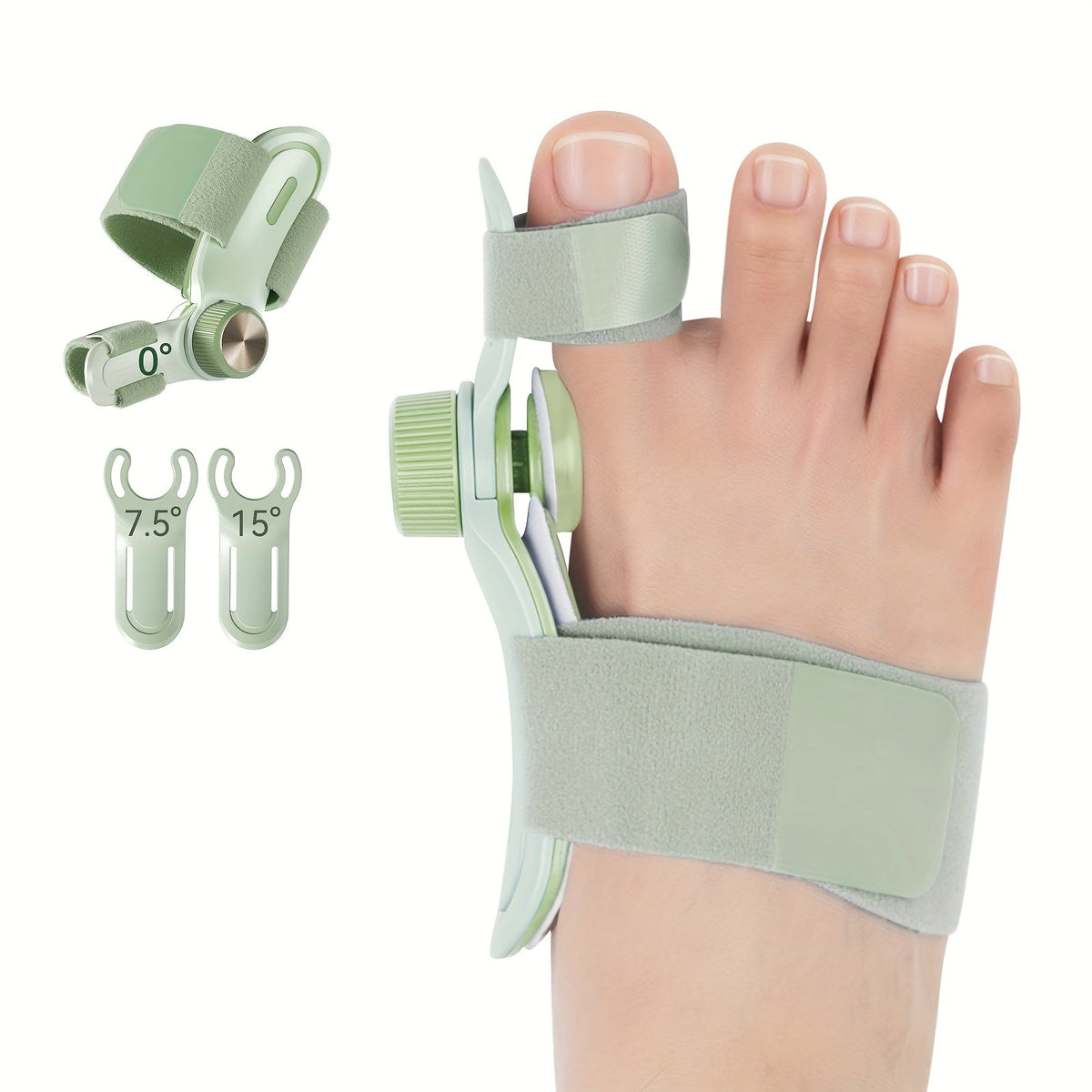 Bunion Corrector Splint with Double Correction – Stepless Adjustable Knob, 3-Angle Fixing Plate, Fits Left & Right Foot for Men & Women - product image 13