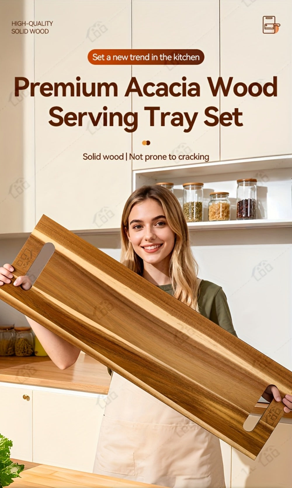 Charcuterie Board Extra Large 36x12 Inch Acacia Wood Cutting Board with Handles 3FT Rectangular Cheese Serving Platter Oversized Grazing Board for Meat Appetizers Party Entertainin - product image 13