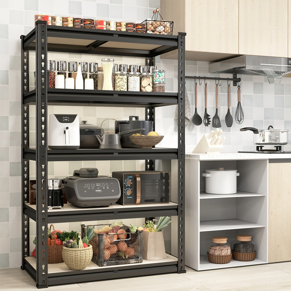 Heavy Duty Garage Shelving Unit 5-Tier Metal Storage Shelf – 2000/2500 LBS Capacity Adjustable Steel Shelves for Garage, Basement & Warehouse | 60"/72" H Utility Rack for Kitchen,  - product image 14