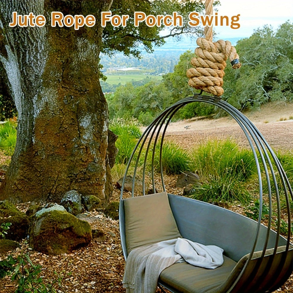 Manila Rope Natural Jute Twisted Hemp Rope – 3/4" 1" 1-1/4" 1.5" Thick Heavy Duty Outdoor Rope for Swing Bed Hammock Railing Crafts Tug of War Landscaping Gardening Bundling Home D - product image 6
