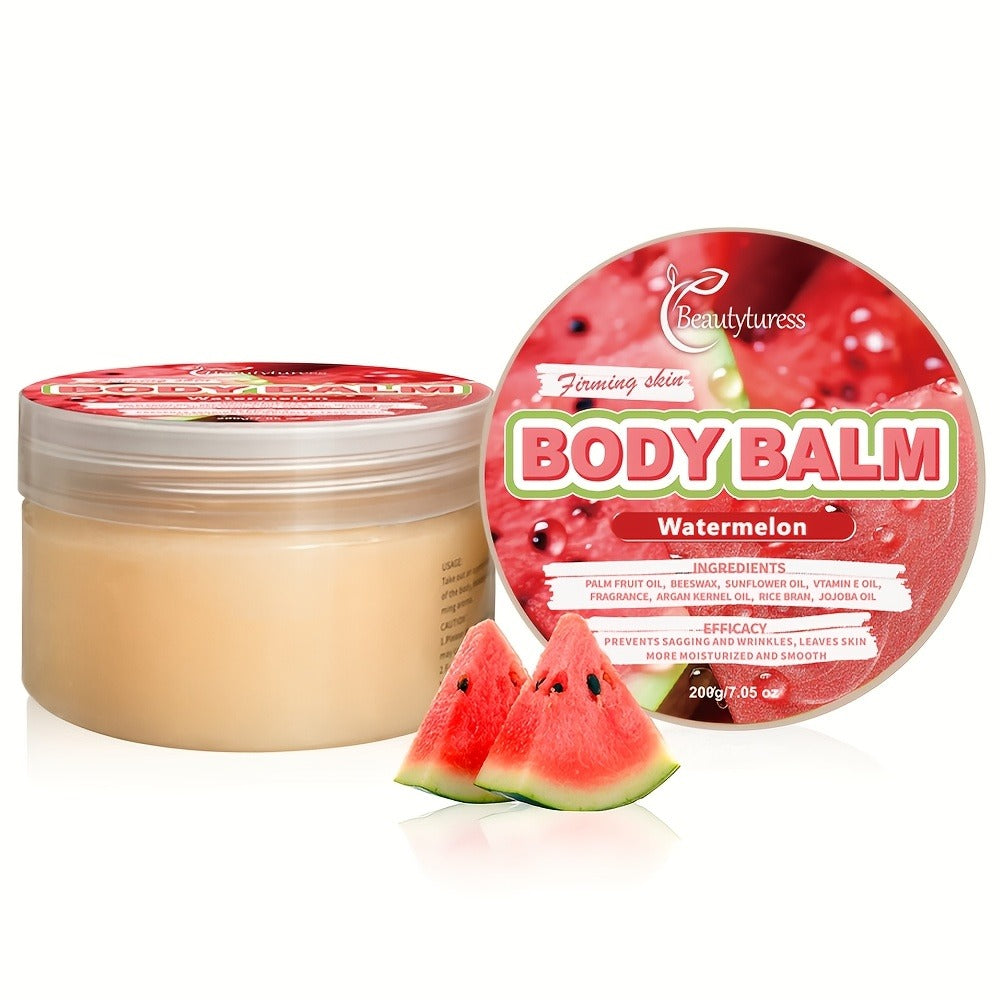 Body Butter Cream 200g Shea Butter Vitamin C Glycerin — Deep Moisturizing Body Glaze for Dry Skin Long-Lasting Hydration Hypoallergenic, 6 Fruity Scents Strawberry Peach Watermelon - product image 11