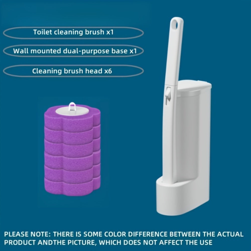 Disposable Toilet Brush Set with Replacement Heads – Hygienic No-Touch Bathroom Cleaning Brush with Stand Easy Install - product image 7