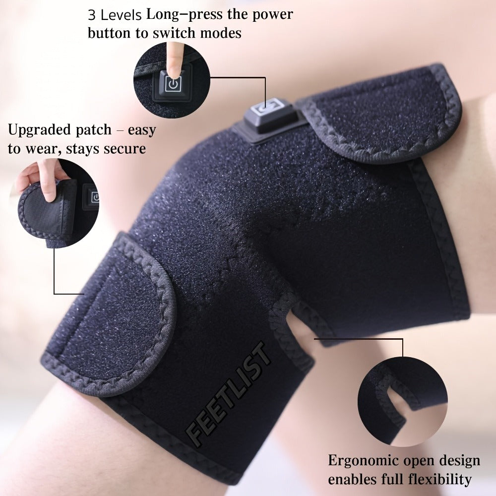 Knee Massager with Heat – 3-Level Heating Pad for Knee Pain Relief, Joint & Muscle Warmth, Anti-Slip Breathable Knee Brace for Men & Women - product image 5