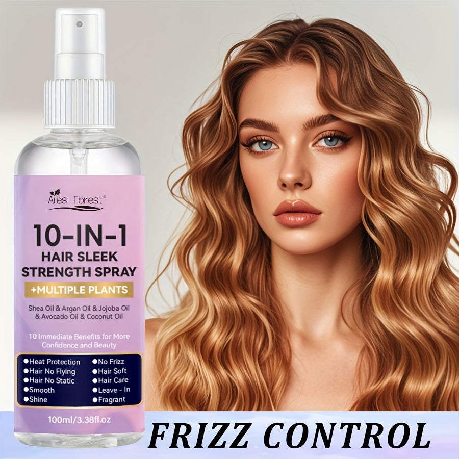 Leave-In Conditioner Spray 10-in-1 No-Rinse 100ml — Fragrance-Free Anti-Frizz Detangling Heat Protection, Plant-Based Formula for Dry Damaged & Color-Treated Hair, All Hair Types,  - product image 11
