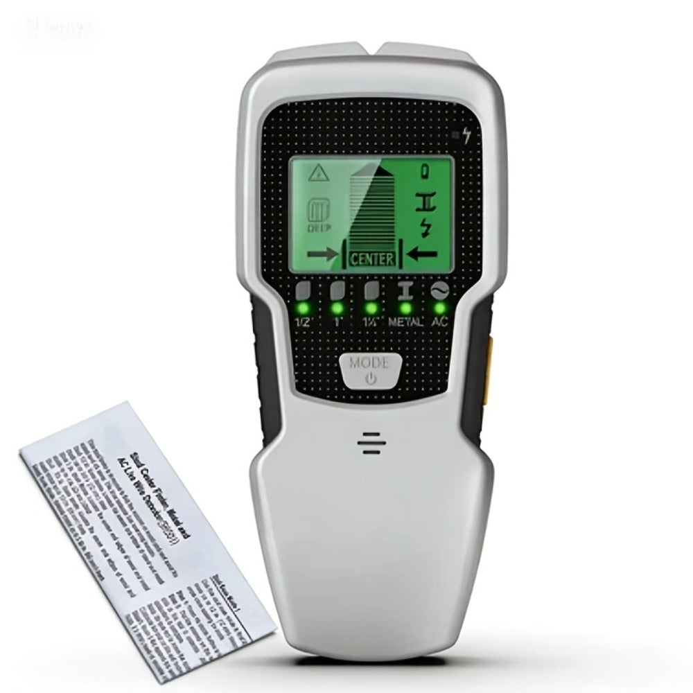 Stud Finder Wall Scanner 5-in-1 Electronic C75 | LCD Display Audio Alarm Detects Wood Studs AC Live Wire Metal Pipes Joists | Accurate Wall Detector for Drywall Home Renovation DIY - product image 3