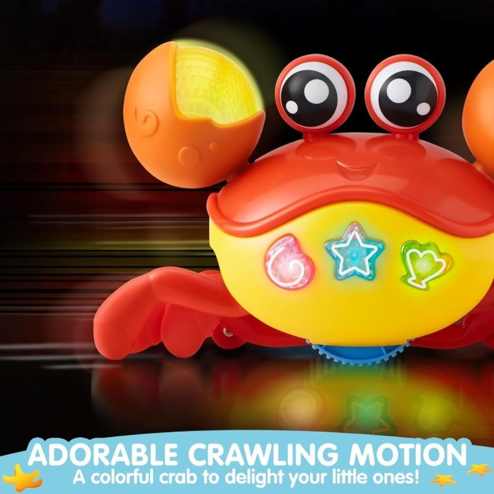 Interactive Tummy Time Toy for Infants, Dancing Walking Sensory Crawling Toy for Babies & Toddlers, Perfect Christmas & Baby Gift | Crawling Crab Baby Toy with - product image 4
