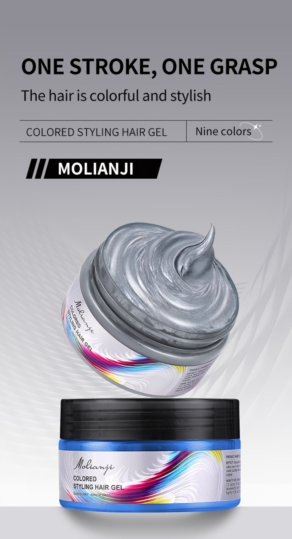 Hair Color Wax Temporary Hair Dye 3.53oz — 9 Vivid Shades, Easy Wash, Non-Damaging, Mixable Colors for Halloween Carnival Festival Cosplay Party - product image 18