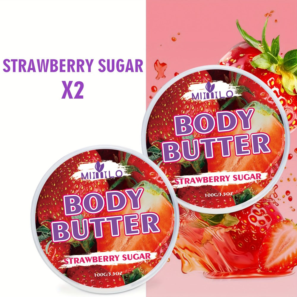 Fruity Body Glaze Set 8 Scents 100g×2 – Pineapple Coconut Strawberry Coffee Peach Doughnut Birthday Cake Non-Greasy All-Day Moisturizing Travel Size Body Lotion Gift for Women - product image 14