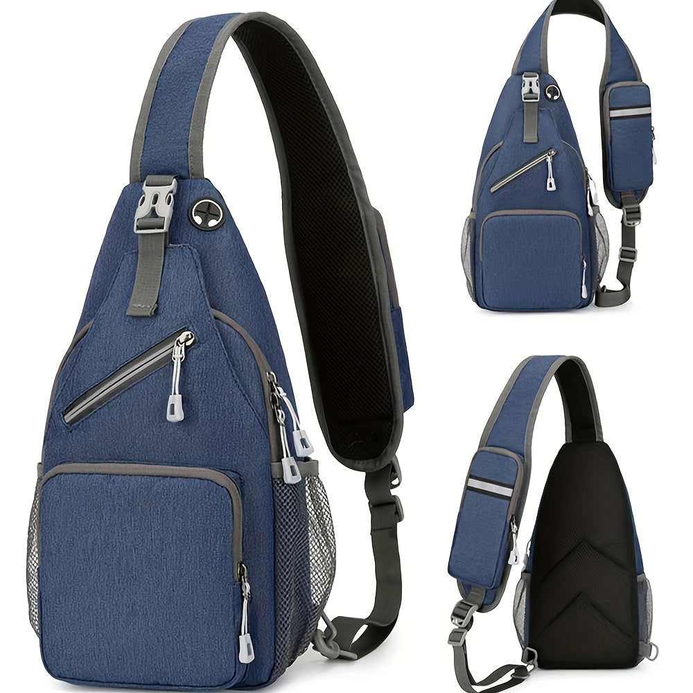 Crossbody Bag for Women & Men, Large Capacity Single Shoulder Bag with Zipper, Featherlight Multi-Pocket Design, Casual Sling Bag for Travel, Hiking, Work - product image 4