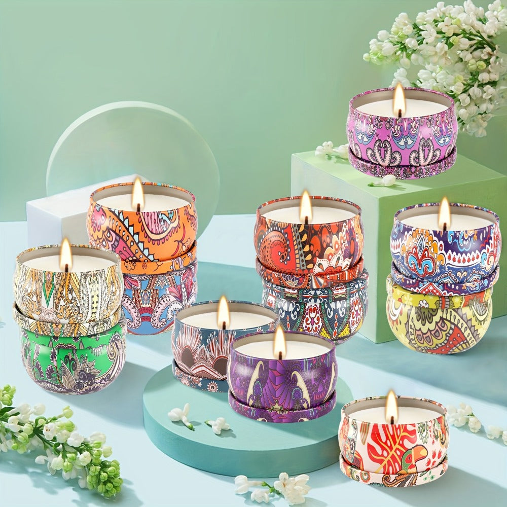 Candle Gift Set 36-Pack – Natural Soy Wax Scented Candles in Tin Cans, Aromatherapy Candles for Yoga, Spa, Bath & Home Decor, Portable Travel Candles, Perfect Gift for Women & Men, - product image 14