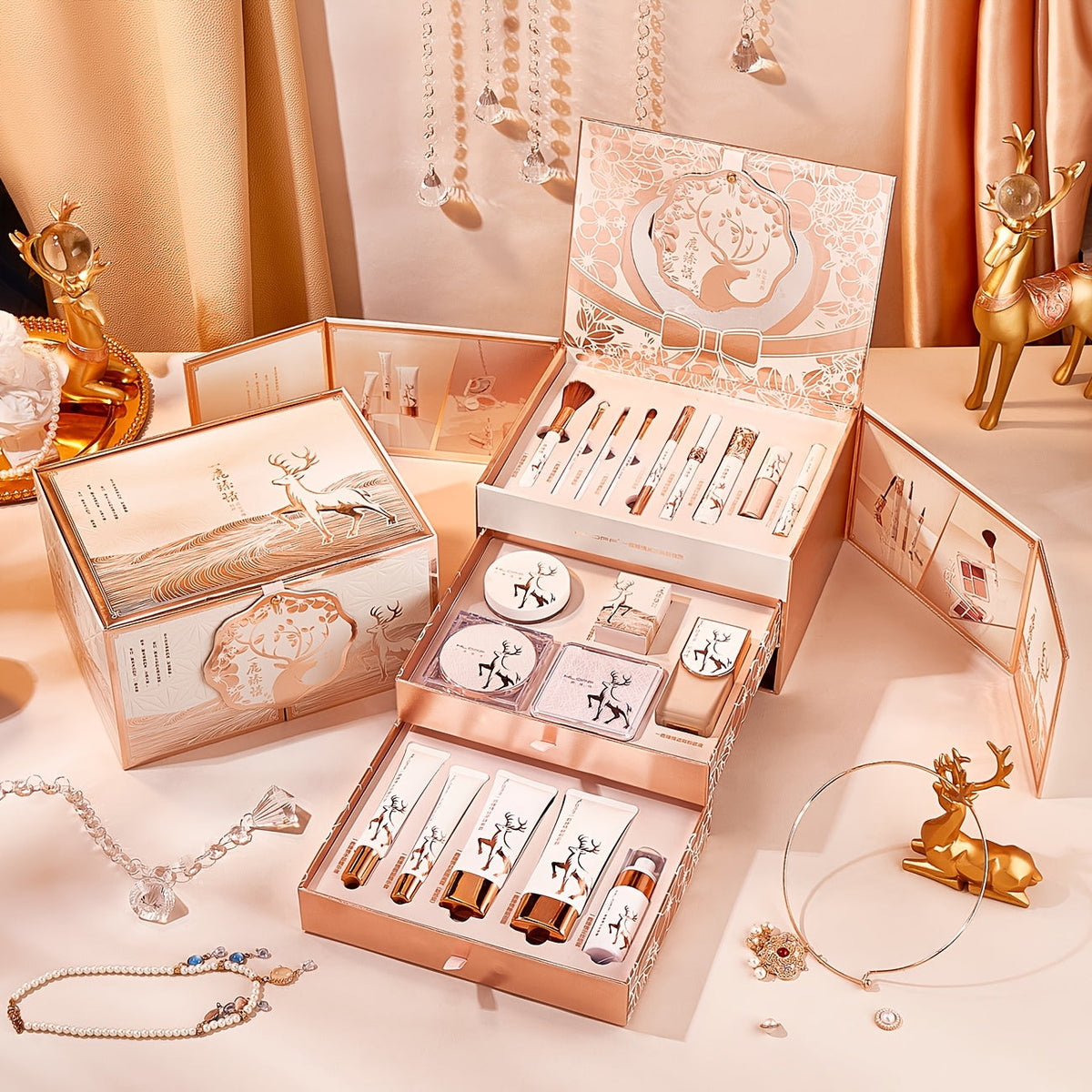 Luxury Makeup & Skincare Gift Set for Women – Complete All-in-One Cosmetic Kit with Beauty Tools, Plant-Based Squalane, Elegant Rose Gold Box, Birthday Christmas Valentine Gift for - product image 18