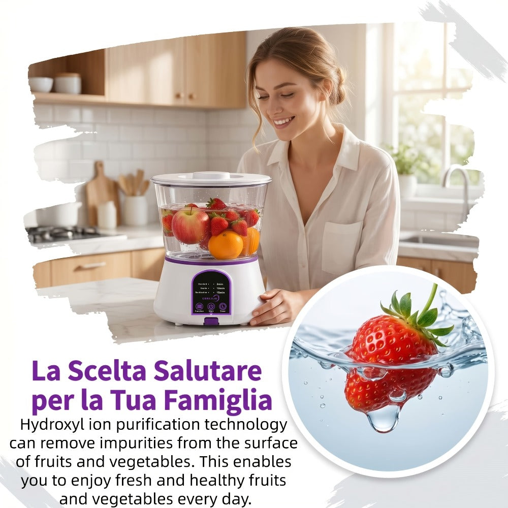 Fruit and Vegetable Cleaner Machine Ultrasonic Purifier Multifunctional Household Food Cleaning Device Rechargeable for Removing Pesticides Bacteria Single Dual Battery Options - product image 11