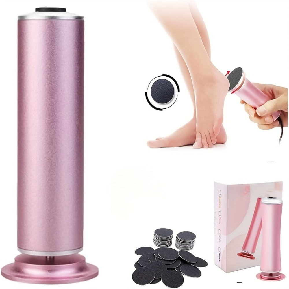 Electric Foot Callus Remover with 60 Replacement Pads – Adjustable Speed USB Rechargeable Dead Skin Remover for Men & Women, Metal Body - product image 4
