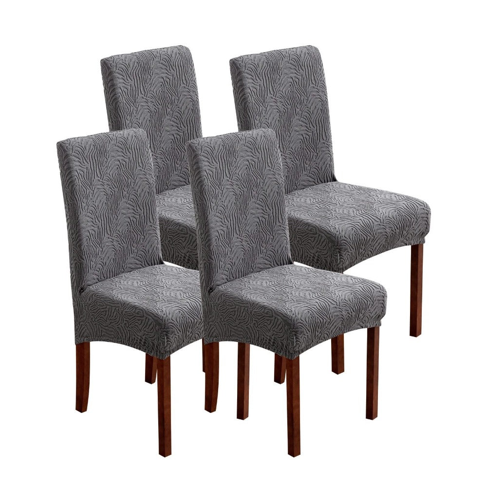 Dining Chair Covers Stretch Jacquard Slipcovers Removable Washable Chair Protector for Kitchen Hotel Restaurant Set of 4 or 6 - product image 31