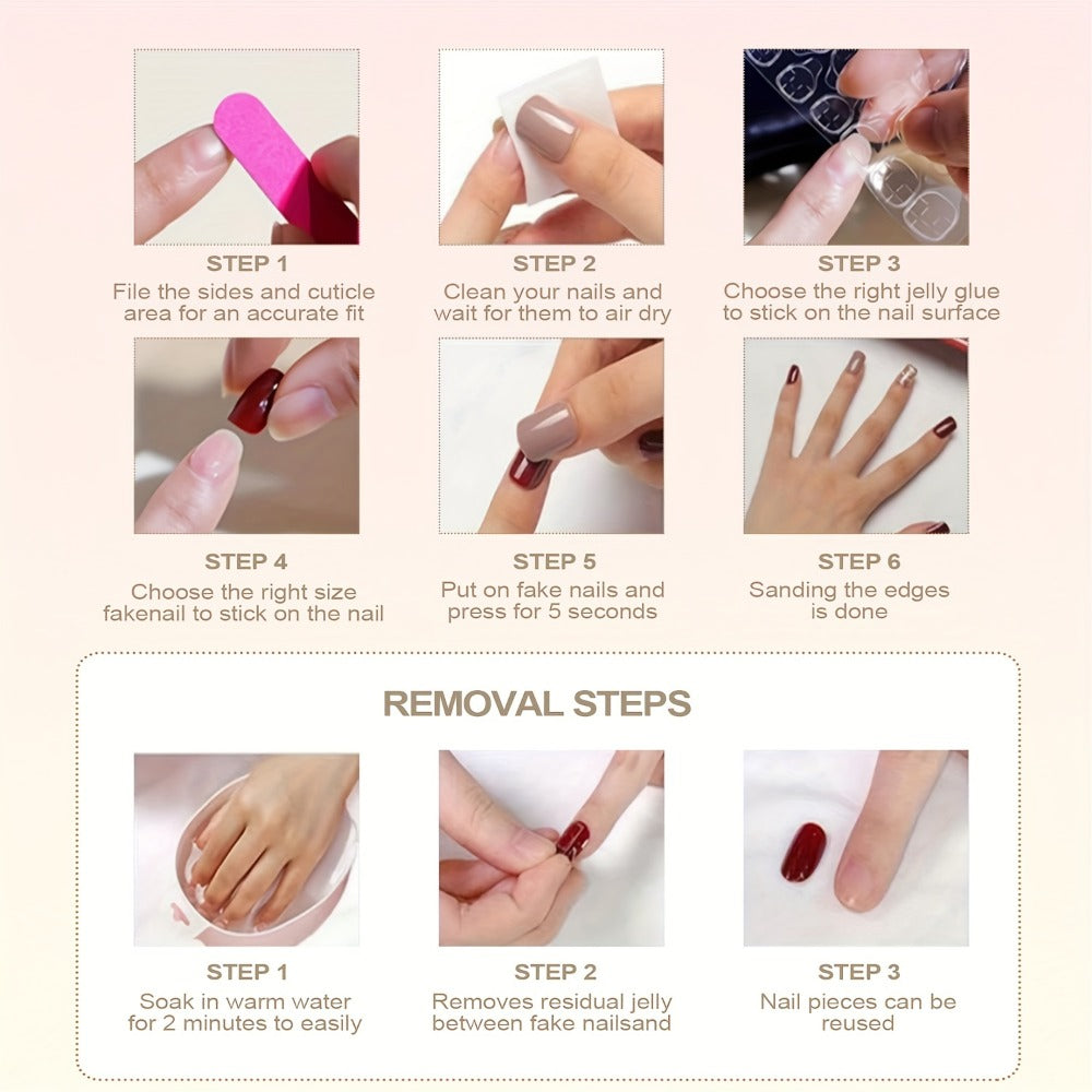 Rhinestone Press On Nails Kit 10pcs Extra Long Almond – Handmade Y2K Silvery Glam Fake Nails with Nail Tools, Stickers & Charms for Women, Party, Christmas, DIY Salon Nail Art Set - product image 10