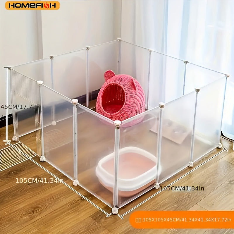 Modular Pet Playpen with Door – 10, 12 & 16 Panel Sets – Indoor Exercise Pen & Fence for Small Dogs, Cats & Rabbits - product image 8
