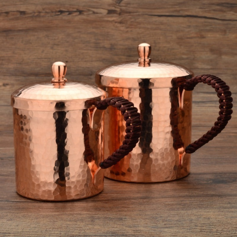 Moscow Mule Mug Hammered Copper 550ML – Heavy Gauge Traditional Cocktail Mug for Moscow Mule, Beer & Cold Drinks – 100% Handcrafted Pure Solid Brass Cup with - product image 7