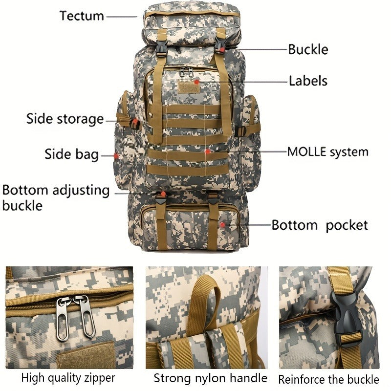 Lightweight Packable Hiking Backpack 21L, Multi-Compartment Camping Rucksack with Adjustable Straps, Waterproof Outdoor Daypack for Camping, Trekking & Travel - product image 17