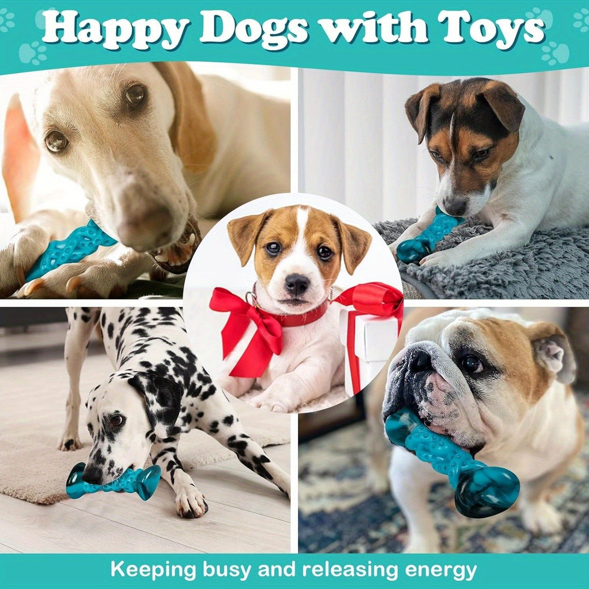 Tough Durable Dog Bone for Super Chewers, Long Lasting Chew Toys for Medium Large Breed Dogs, Teeth Cleaning & Boredom Relief | Indestructible Dog Chew Toy - product image 8