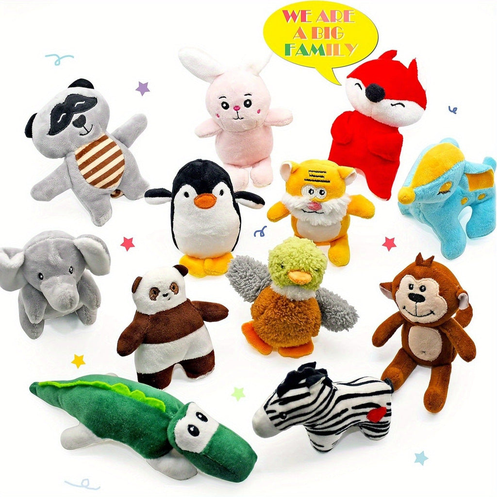 Soft Chew Toys for Small to Medium Dogs, Cute Teething Toys Set with Squeaker, Interactive Dog Toy Bundle | Dog Squeaky Toys 12 Pack Stuffed Animal Plush Puppy - product image 2