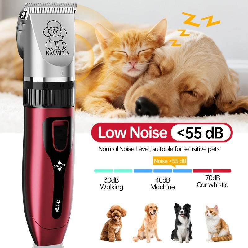 Pet Grooming Clippers Rechargeable with LED Display | Cordless Electric Dog Cat Hair Clipper, Detachable Blades 4 Guide Combs Low Noise, Professional Wireless - product image 12
