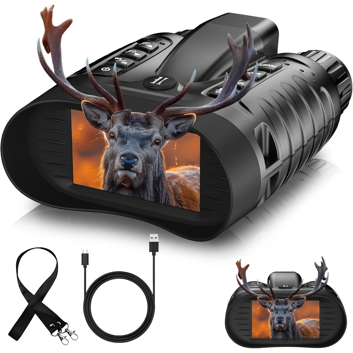 Infrared Night Vision Monocular – HD 1080P / 4K Ultra HD – USB Rechargeable Digital Night Vision Scope – 8x28mm Telescope Camera for Hunting Camping Wildlife - product image 8