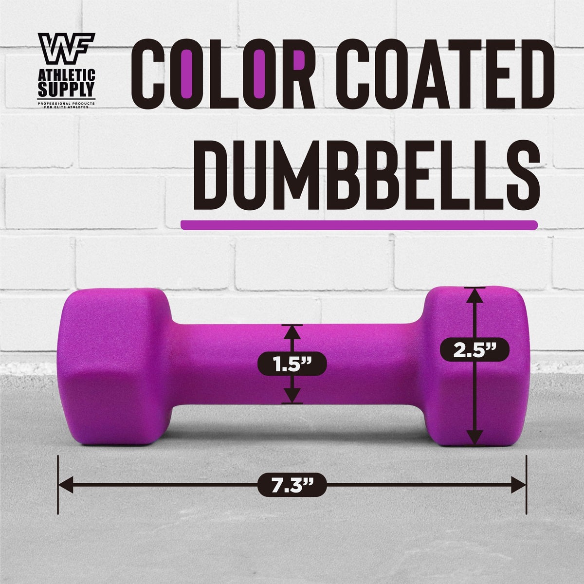 Neoprene Dumbbells Pair with Non-Slip Hex Shape | 2LB to 15LB Available in Yellow, Green, Red, Blue & Gray | Color-Coded Hand Weights for Women & Men, Strength - product image 17