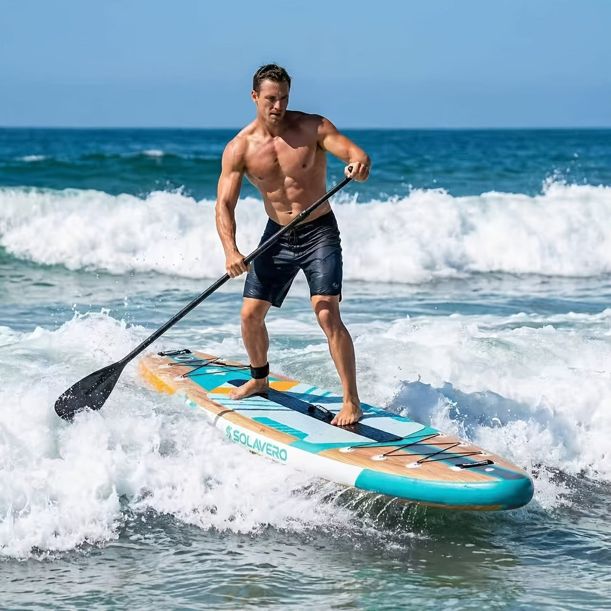 Stand Up Paddle Board Inflatable SUP 10'6" & 11'6" – Non-Slip EVA Deck, 180kg Capacity, All-in-One Accessories Kit with Pump, Adjustable Paddle, Ankle Leash - product image 11
