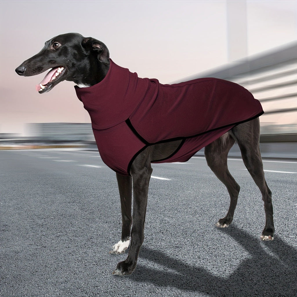 High Neck Dog Coat Warm Pullover – 4XL – Solid Color Woven Polyester Pet Jacket, Machine Washable, All-Season Fall & Winter Dog Apparel for Small Medium Large - product image 10