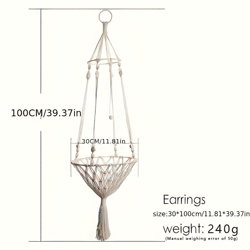 Indoor Cat Nest Basket for 1-2 Cats, 11.81" & 15.75" Diameter – Hand-Woven Rope Cat Hammock & Swing Bed - product image 12