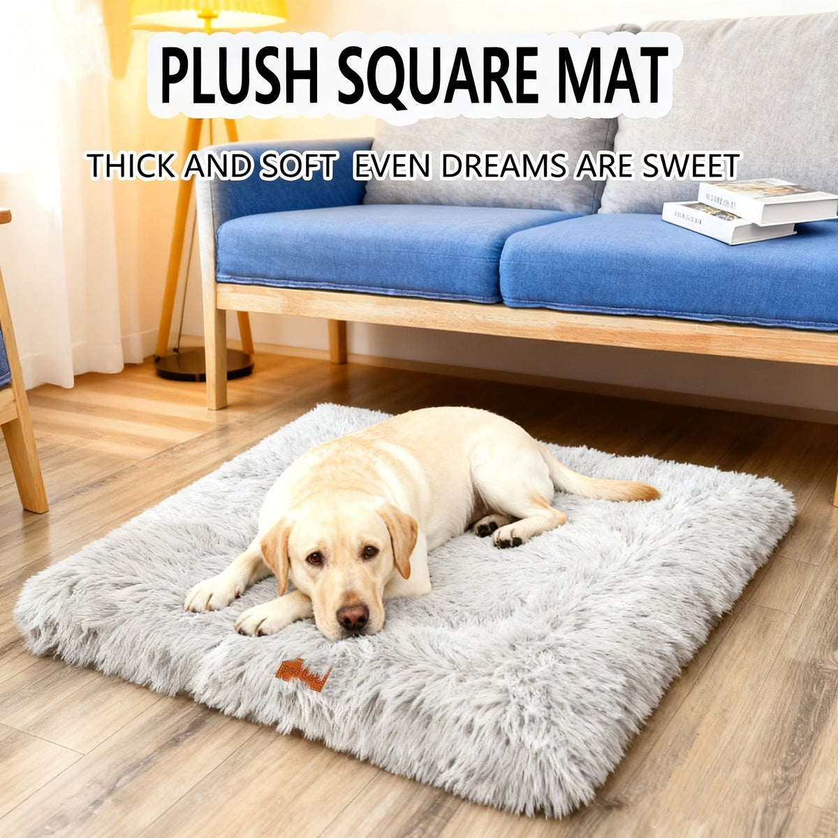 Fleece-Lined Dog Bed & Cat Mat | S, M, L, XL, XXL | Thickened Warm Washable Square Pet Bedding for All Breeds - product image 8
