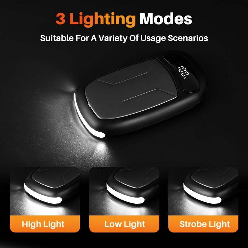Rechargeable Hand Warmers with COB Light 2 Pack | Magnetic USB Electric Pocket Hand Warmer 12 Hours Heat | Carry-along Reusable Handwarmer for Camping Hiking - product image 6