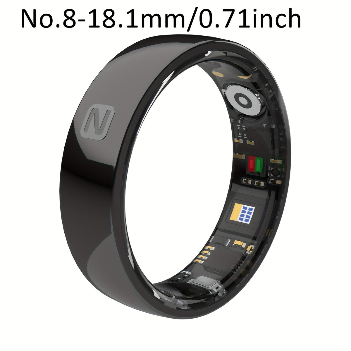 Fitness Tracker Smart Ring | Men & Women Sizes 7 | IP68 Waterproof, Sleep & Step Monitor, Crystal Charging Case, Stainless Steel | 13 - product image 26