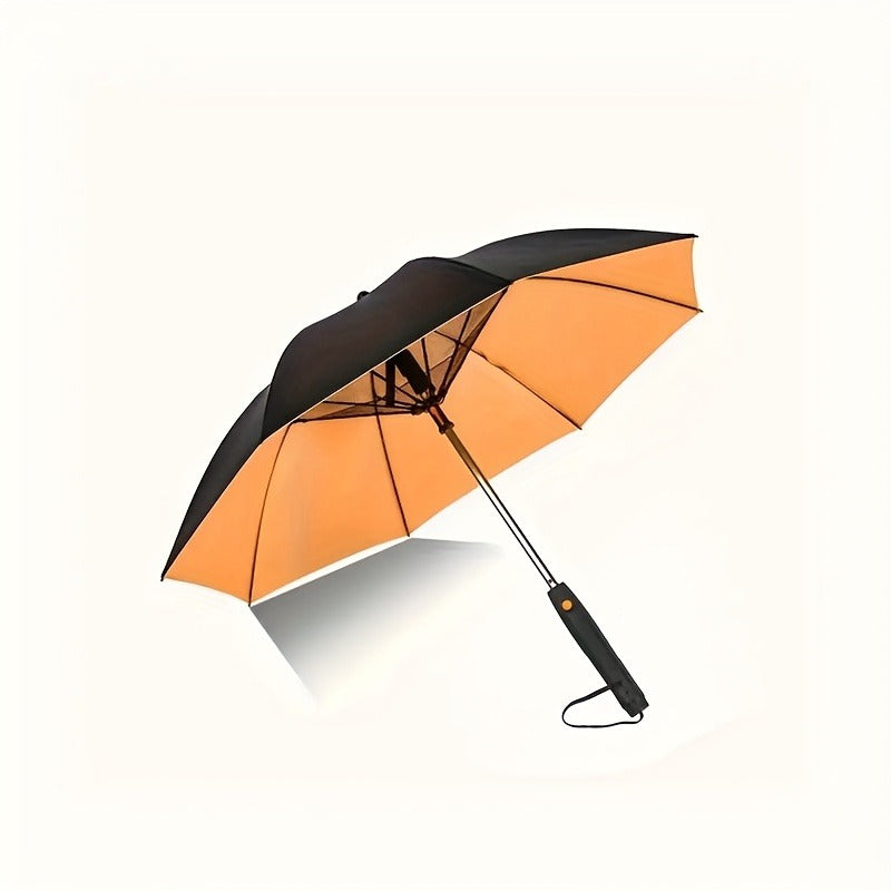 UV Protection Sun & Rain Umbrella with Black Vinyl Coating | 8-Rib Aluminum Frame Windproof Parasol for Outdoor Sun Protection, Sunny & Rainy Days, Includes Matching Water Bottle | Multiple Colors Available
