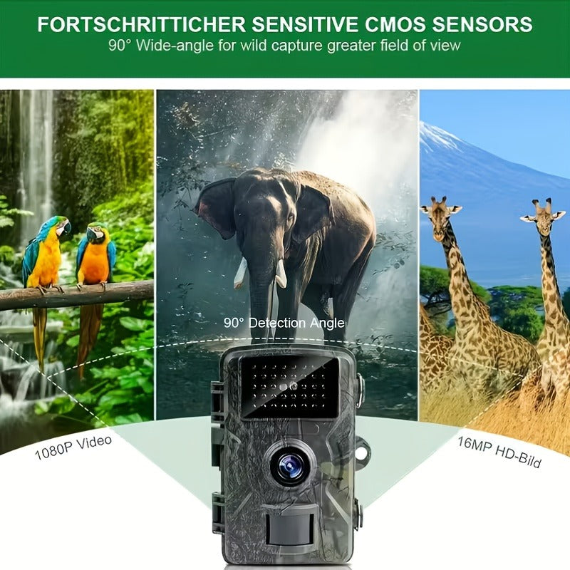 Trail Camera 1080P FHD – KLZO Wildlife Cam – 0.8s Trigger, Camouflage Hunting Camera with Night Vision, 32GB SD Card Compatible - product image 8