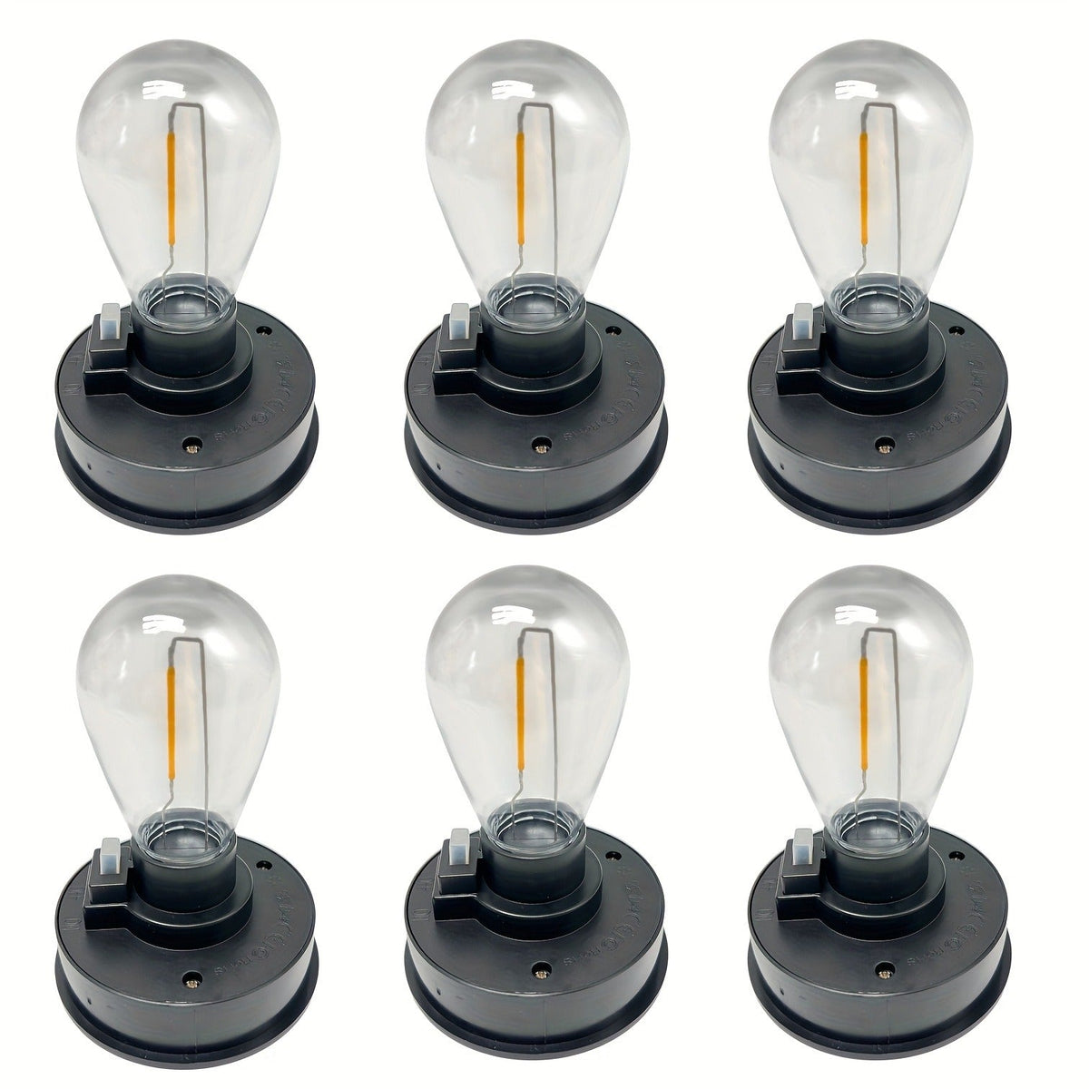 Solar Lantern Replacement Bulb IP65 Waterproof – Outdoor Solar Light Accessory, Top Bulb Replacement Kit – 2, 6 or 12 Pack