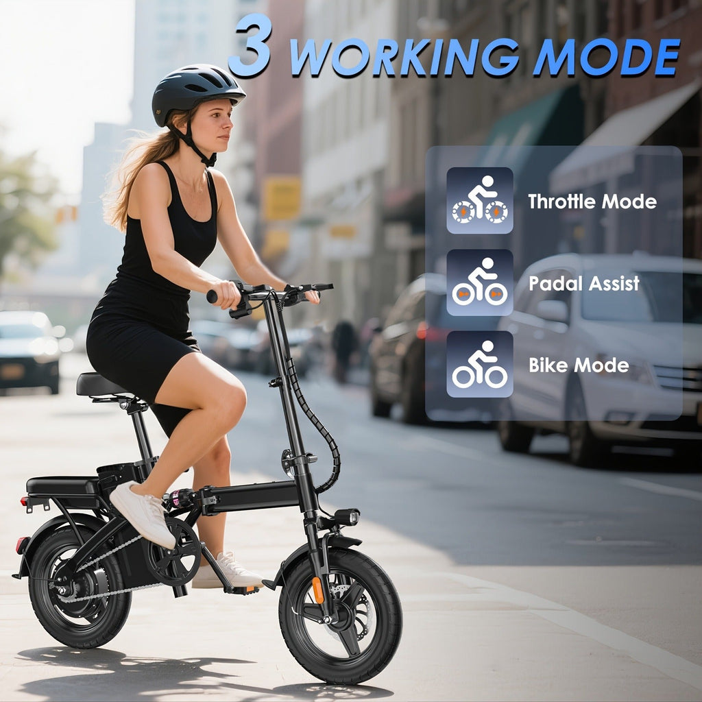 48V 10AH Removable Battery 350W Motor | Folding E-Bike 14" - product image