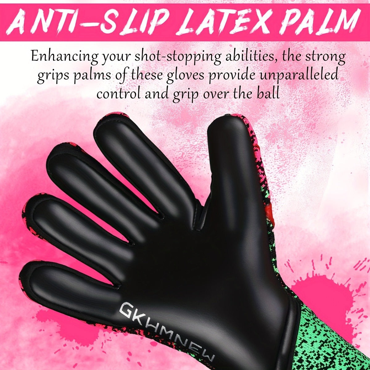 Soccer Goalkeeper Gloves Strong Grip Breathable Sizes 6-10 with Carry Bag for Everyday Use - product image 9